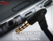 Diferencias entre las conexiones TS, TRS y TRRS.